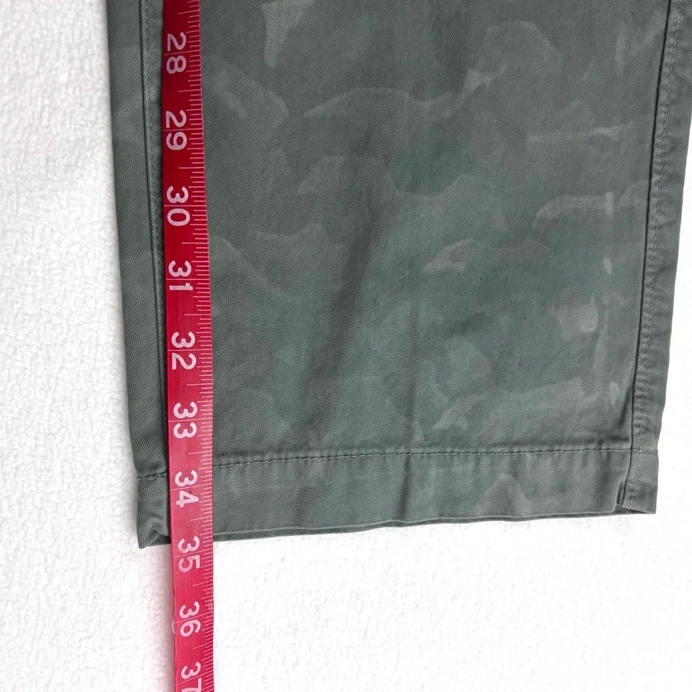 NWT Banana Republic Green Aiden Camo 100% Cotton Slim Straight Chino Pants 36/36